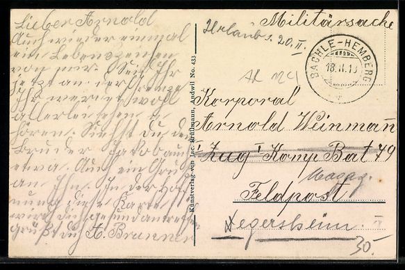 Cartoline postali: AK Wald-Schönengrund, Dorfansicht – Usato da Berlin venduto da bartko-reher 1