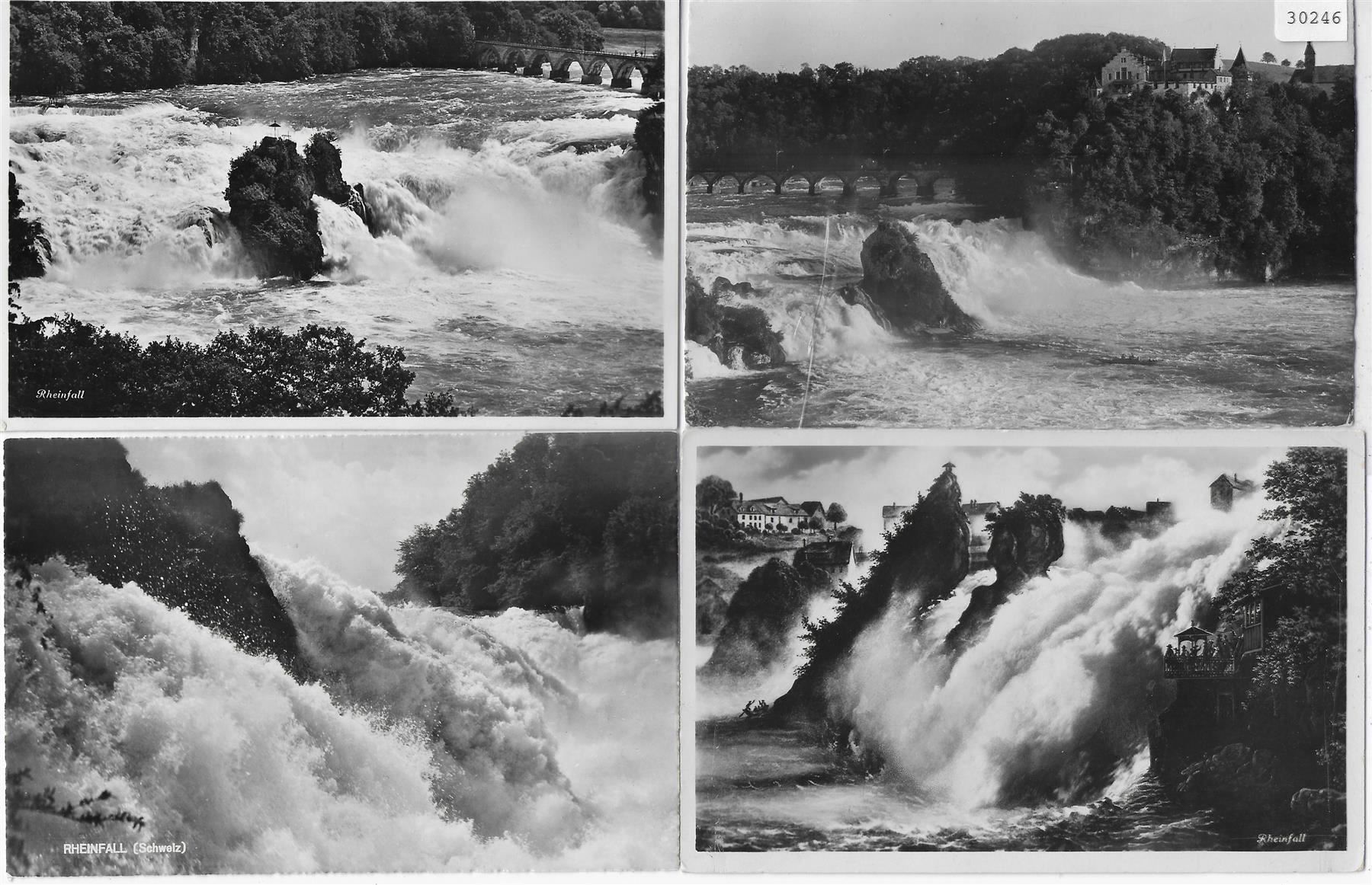 Ansichtskarten: 4 AK Rheinfall – Gebraucht aus Ettingen von Kartenplanet