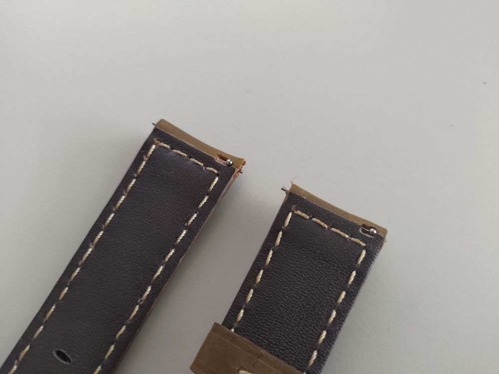 Bracciali & Braccialetti: Uhrband Leder 24mm Bandanstoss mit Schnellverschluss Braun – Nuovo (secondo la descrizione) da Küssnacht am Rigi venduto da Nexovox 2