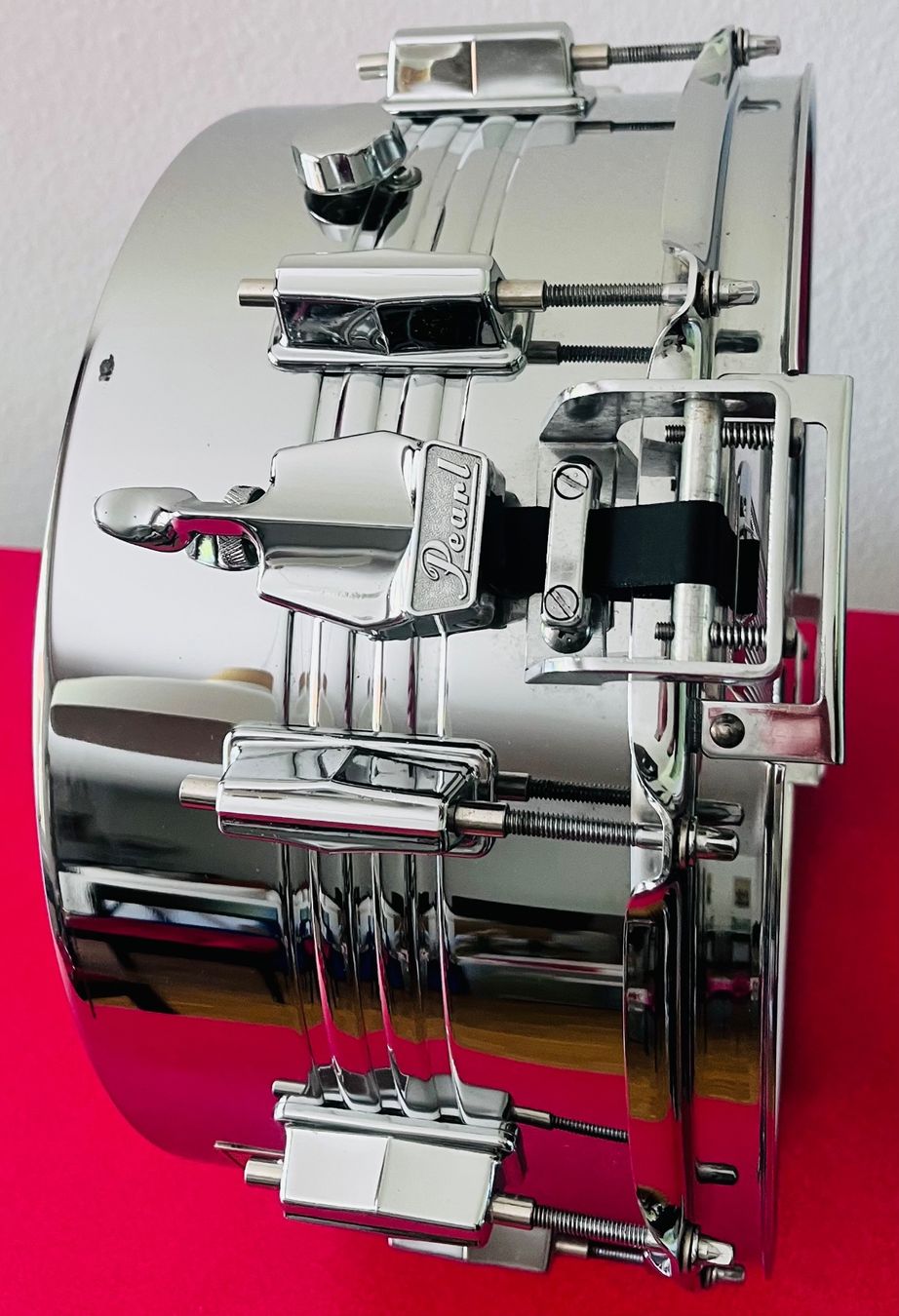 Strumenti musicali: Pearl Professional MIJ Snare 14''x6.5'' + Ständer + Evans – Usato da Wädenswil venduto da Buddha8 9