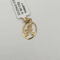 Echt 18K Gold - A Buchstaben Anhänger