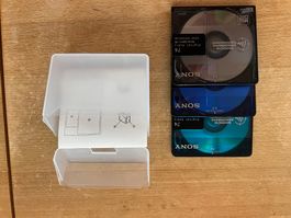SONY MiniDisc 74 Min neu unbenutzt 3 Stk. Hülle