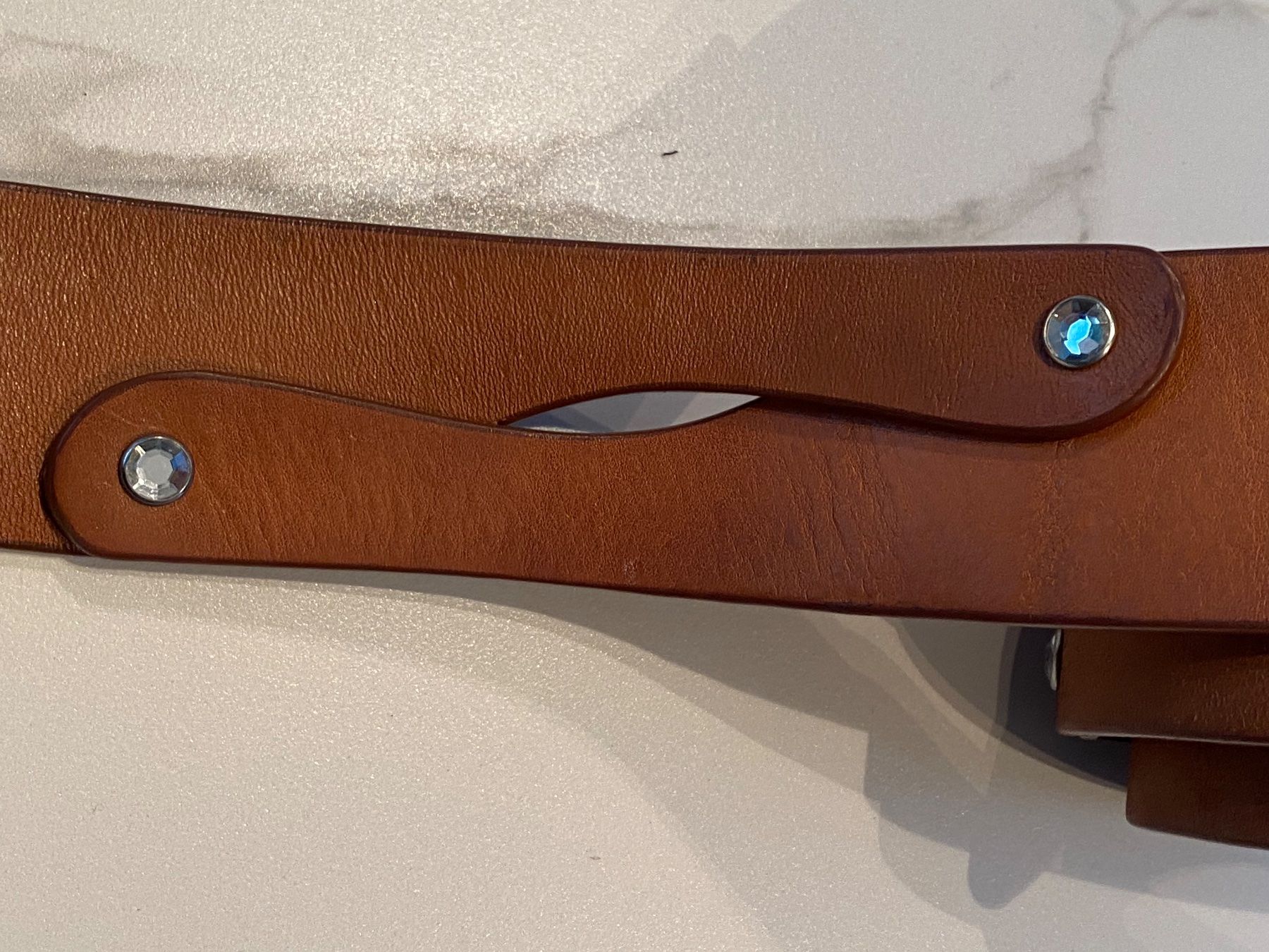 Benetton Gürtel: Leder Gürtel braun - XS  -'BENETTON – Neu (gemäss Beschreibung) aus Jona von Prada1969 3