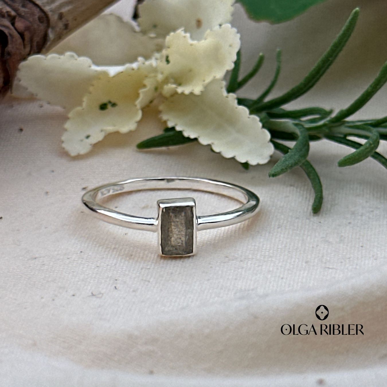 Olga Ribler Ringe: Silberring mit Labradorit, Gr. 52 – Neu (gemäss Beschreibung) aus Luzern von MonikaS03