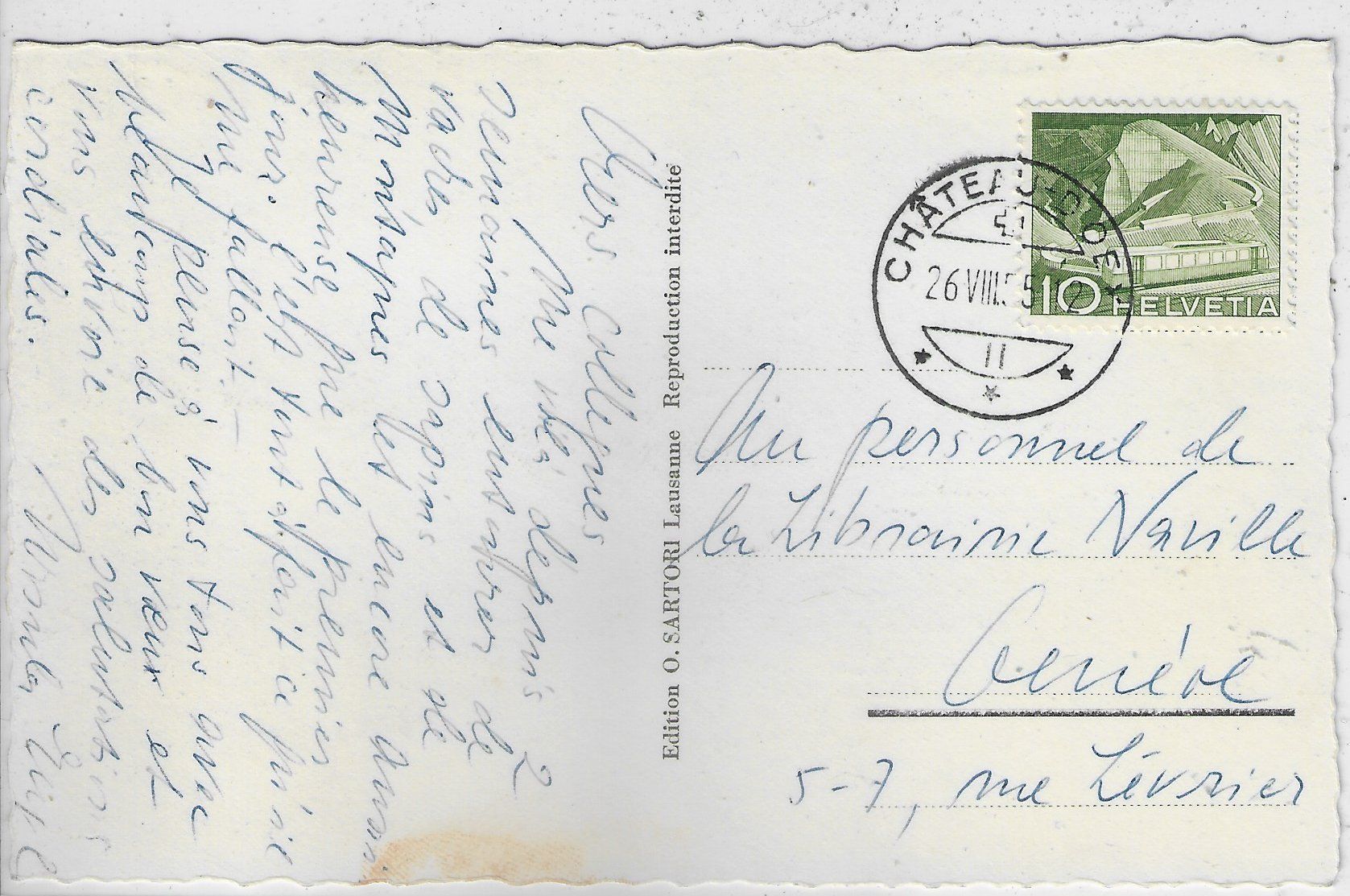 Cartoline postali: Chateau d'Oex et la Gumfluh – Usato da Ettingen venduto da Kartenplanet 1