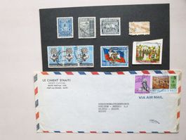 HAITI - Lot: 1 Lupo Brief, in die Schweiz + Marken, gest.