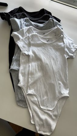Baby Bodysuits - Set of 5, Size 92