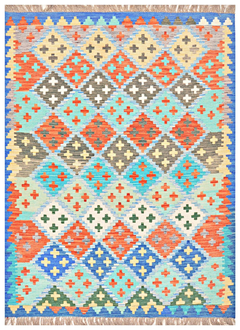 Kelim Tappeti: Oriente Kelim Teppich 150x200 Cm – Nuovo e nell'imballaggio originale da Lahore venduto da Fairways79 1