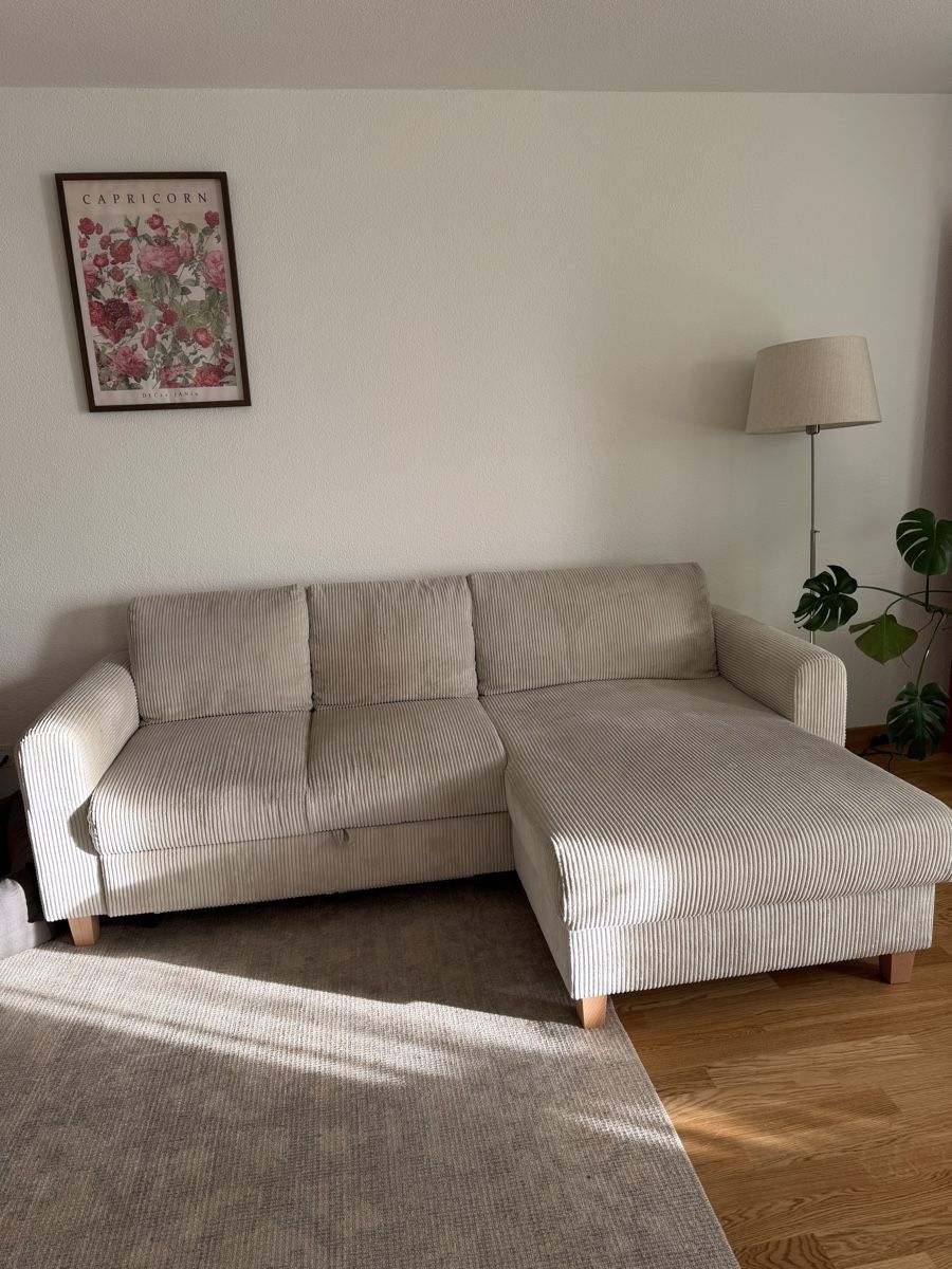 Sofas: Cordsofa beige – D'occasion à Luzern par Lorena_Saveria