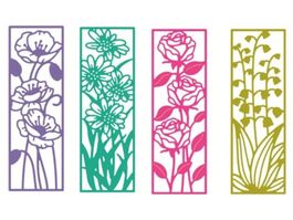 Stanzschablone Nr.791, Blumen 4er Set (Sizzix geeignet)