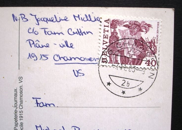 Cartes postales: CHAMOSON vue aérienne – D'occasion à Jona par philajona 1