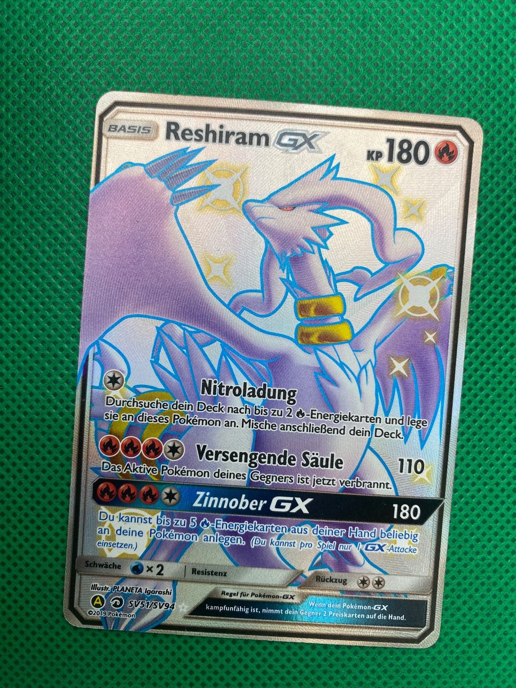 Pokémon Carte collezionabili: Reshiram GX (HIF SV51) – Usato da Wermatswil venduto da finest112