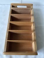 Holz Briefablage Organizer - Vintage Büro Accessoire!