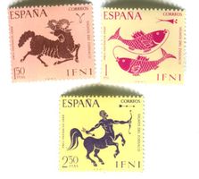 Briefmarken "Zodiak". Spanisch Ifni.