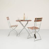 Kleiner quadratischer Biergartentisch 70cm x 70cm