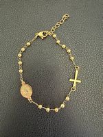 18K vergoldetes Rosenkranz Armband 
