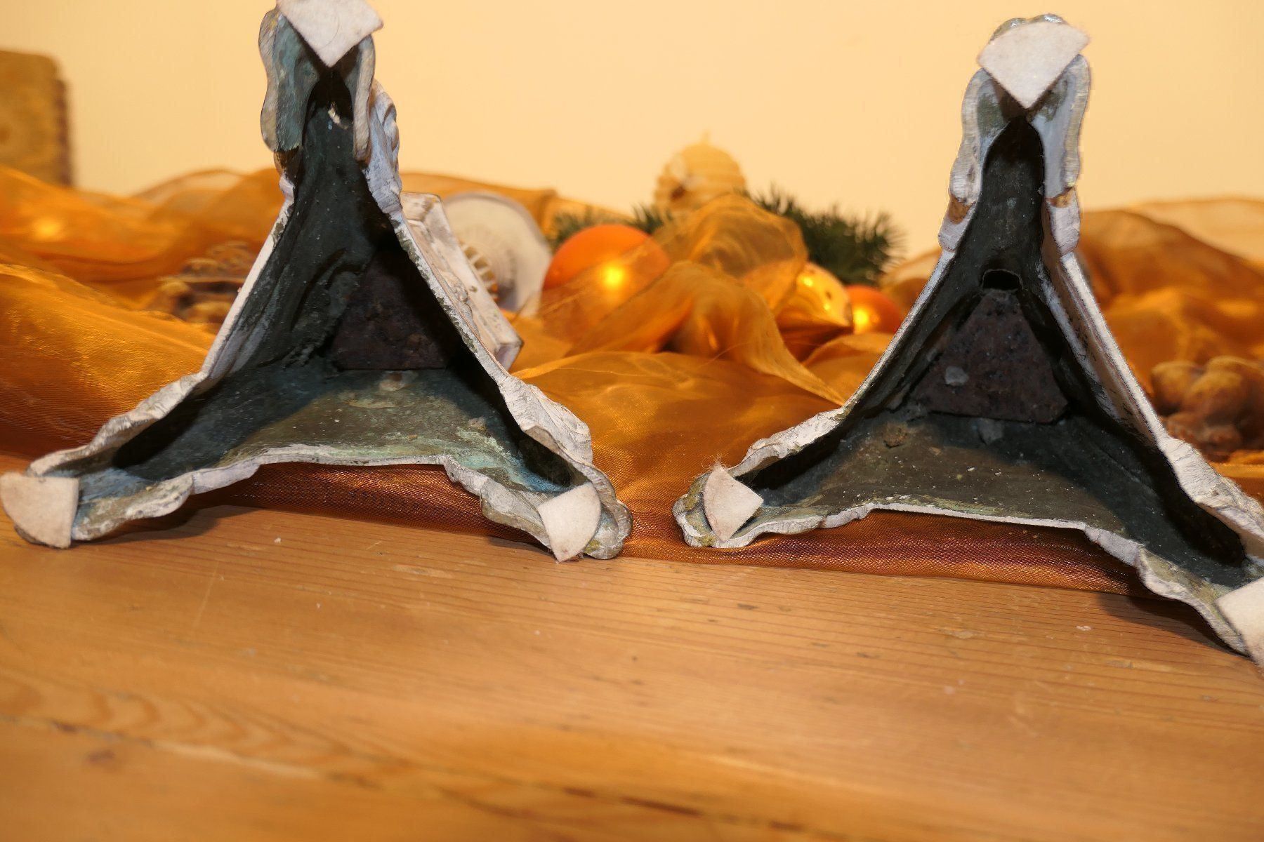 Portacandele: 1 Paar schöne Kerzenständer Messing – Usato da Fürstenaubruck venduto da PizBeverin2018 7