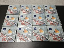 Neu - Servietten - Weihnachten - 12 Packungen - 33cm x 33cm
