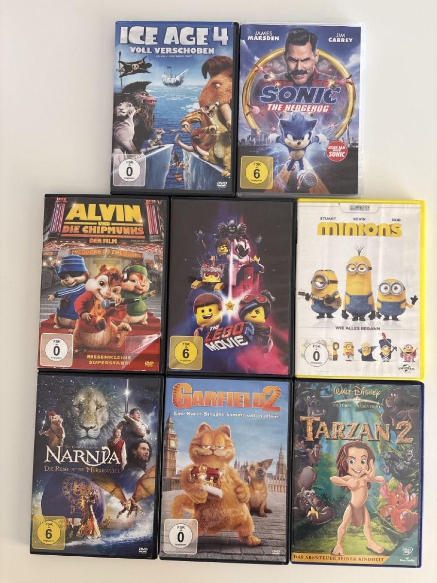 Alle DVDs: 8 x Kinderfilme – Gebraucht aus Herisau von sen_8w8b