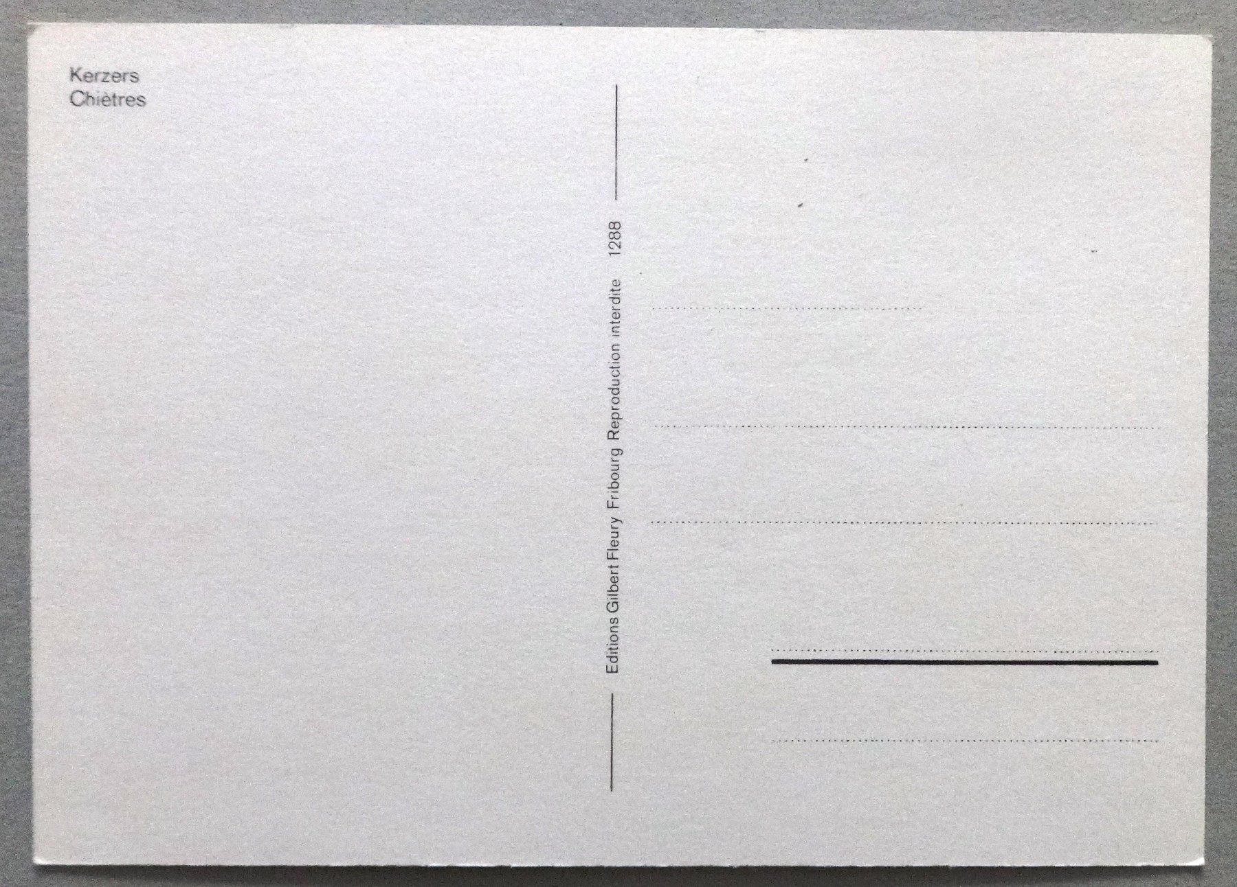 Cartoline postali: Kerzers, Chiètres – Usato da Fétigny venduto da Billy2miny 1