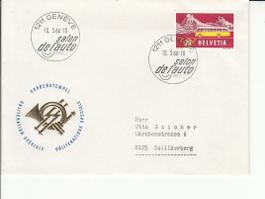Sonderstempel SA. 34 Genève Autosalon 1966