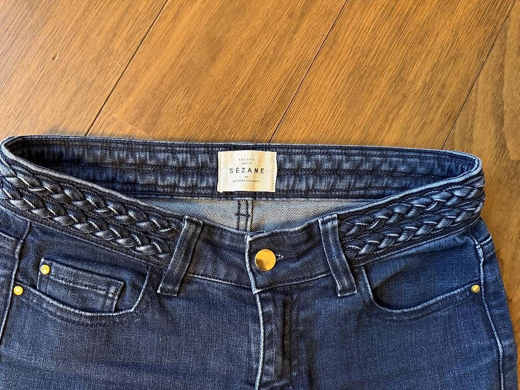 Jeans: Sézane Jeans, flared, mit verziertem Bund, Gr. S – Usato da Glattfelden venduto da pexx79 2