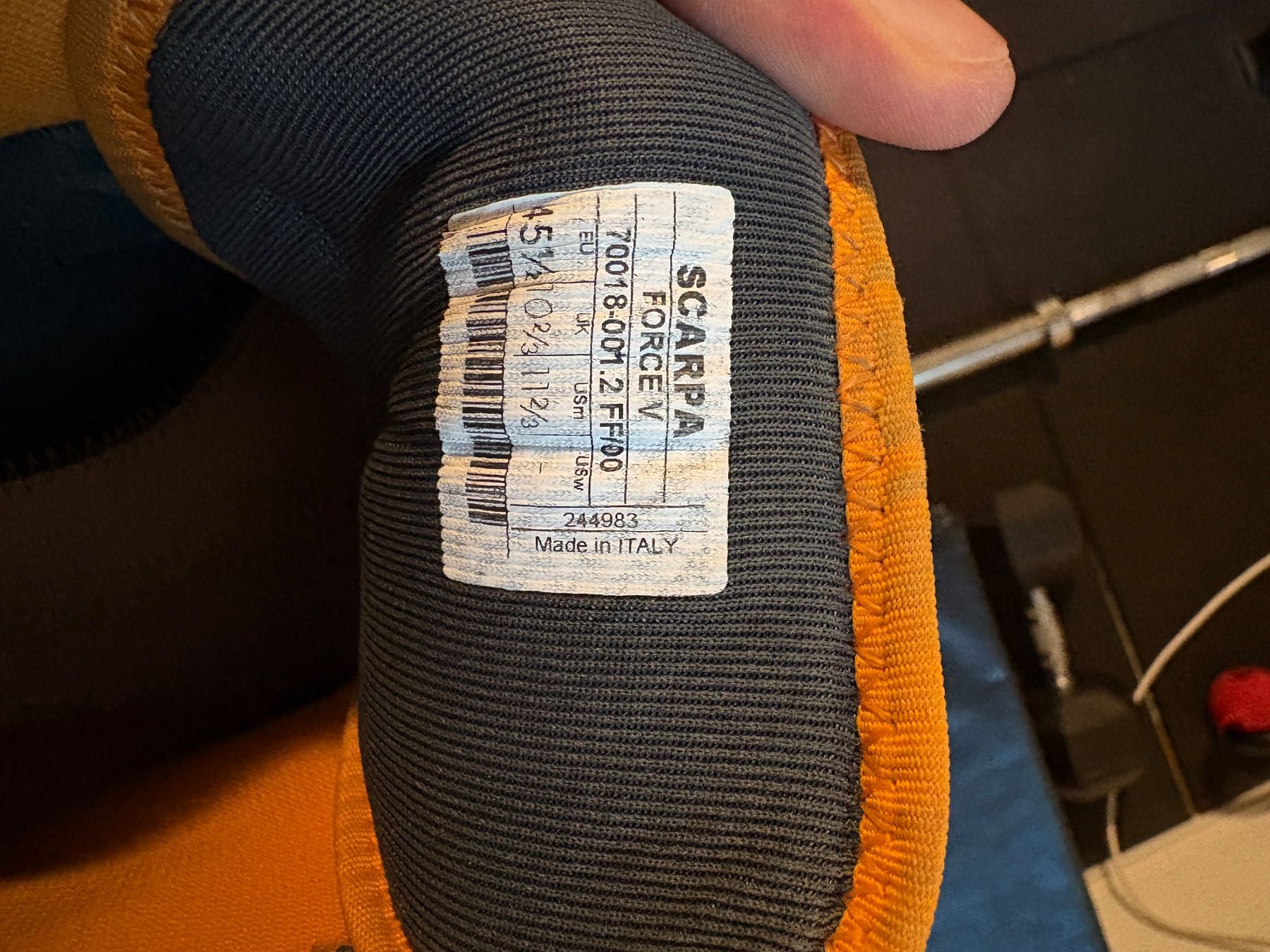 Scarpa Scarpe da uomo: Kletterschuhe Scarpa 45.5 – Usato da Jonen venduto da MichaelM2015 1