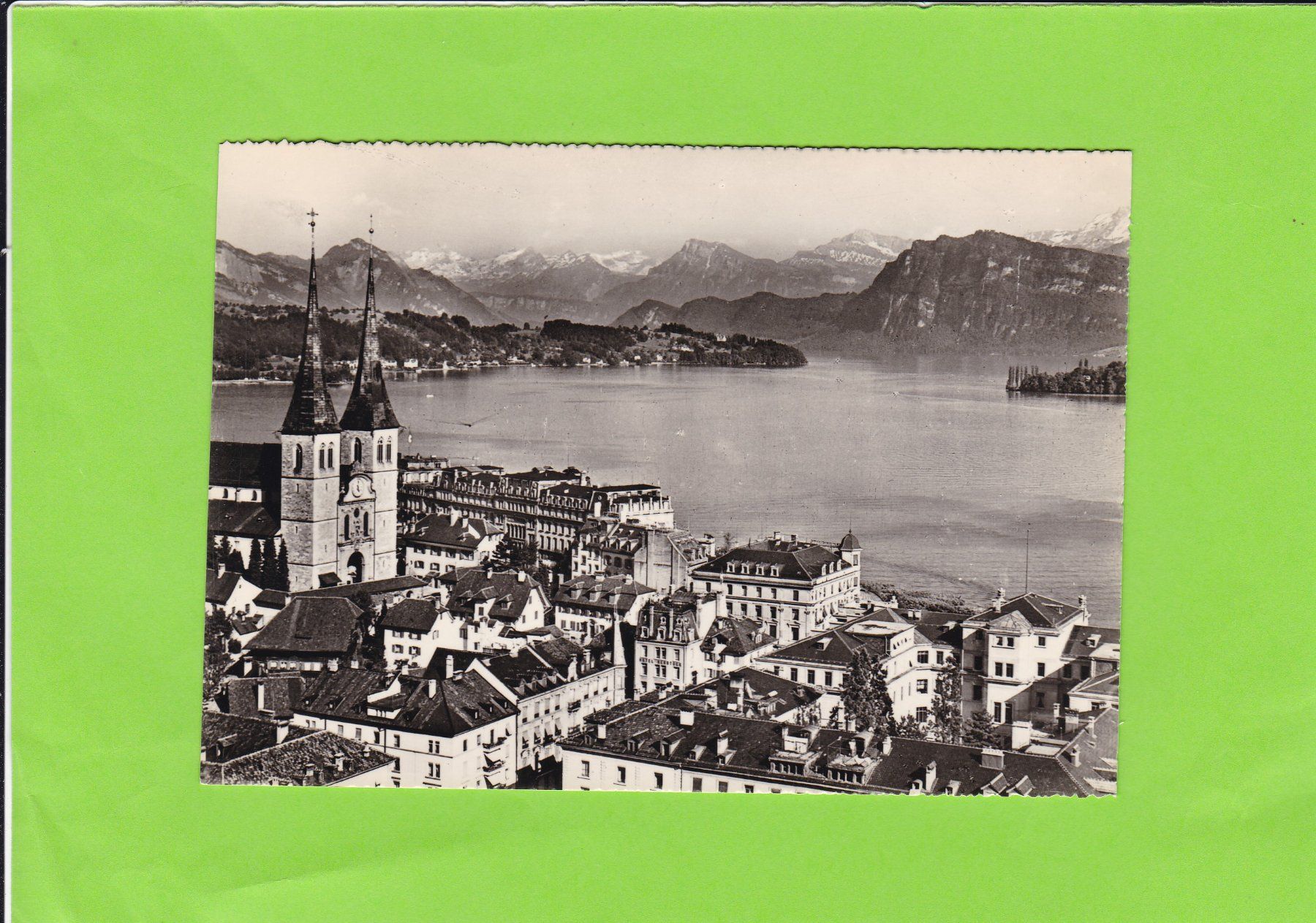 Ansichtskarten: Luzern mit Alpen – Gebraucht aus St. Peterzell von neckertal