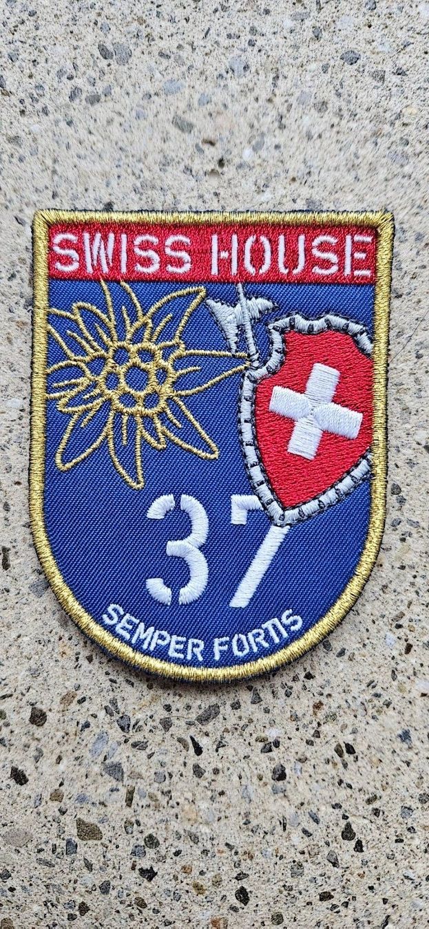 Schweizer Armee Placchette & Badge: *** Swisscoy Badge mit Klett *** – Nuovo e nell'imballaggio originale da Riedholz venduto da fr_sIruP