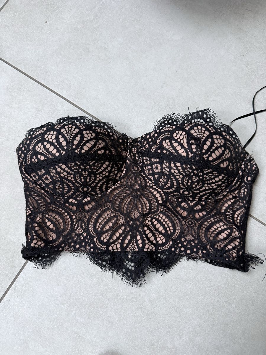 Top: Schwarzes Spitzen Bustier – Nuovo (secondo la descrizione) da Vaduz venduto da GiuliaSu
