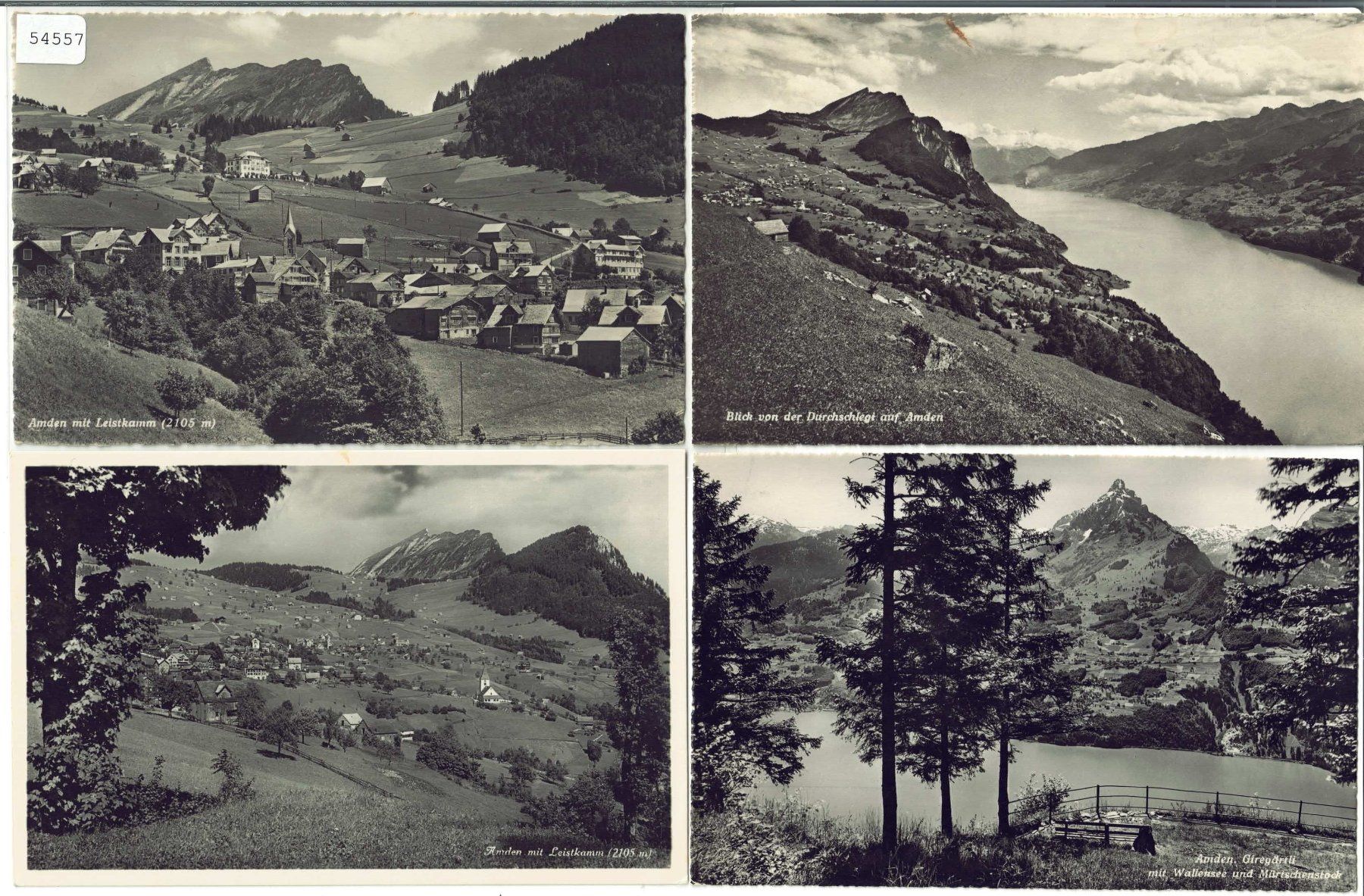 Cartoline postali: 4 AK - Amden – Usato da Ettingen venduto da Kartenplanet