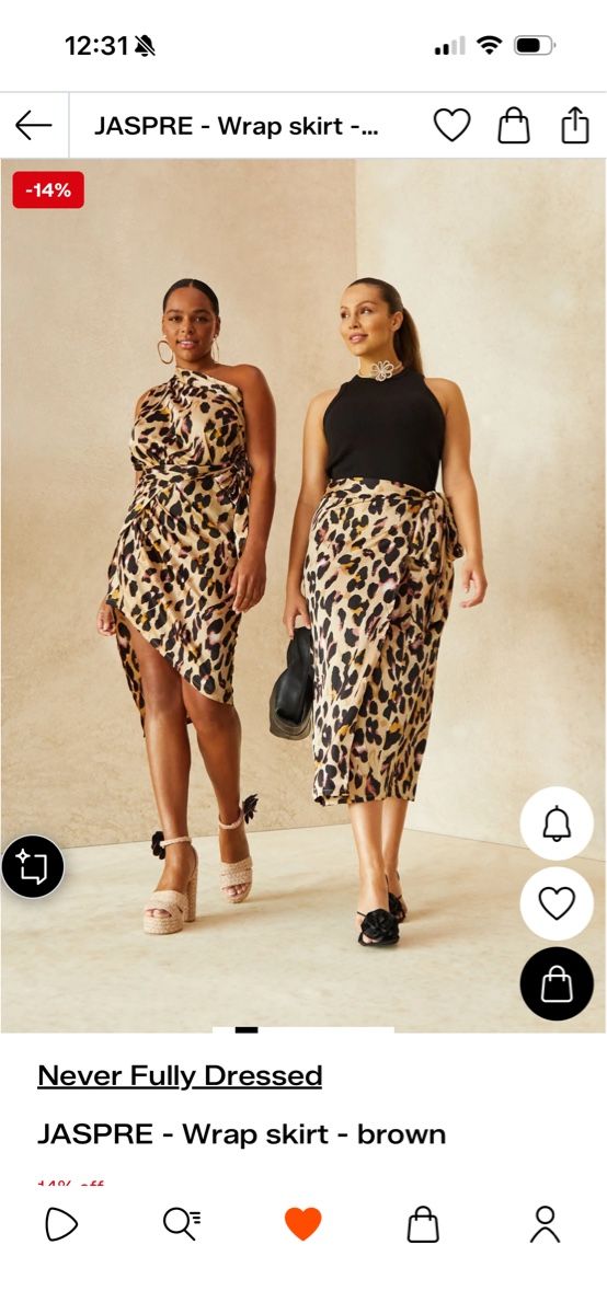 Röcke: Never Fully Dressed Beach Wrap Skirt Leopard Gr. 38 – Gebraucht aus Küsnacht ZH von pup_culture 4