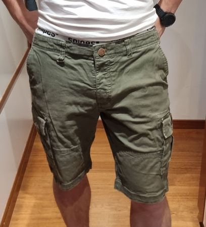 Short cargo kaki homme - Taille XL