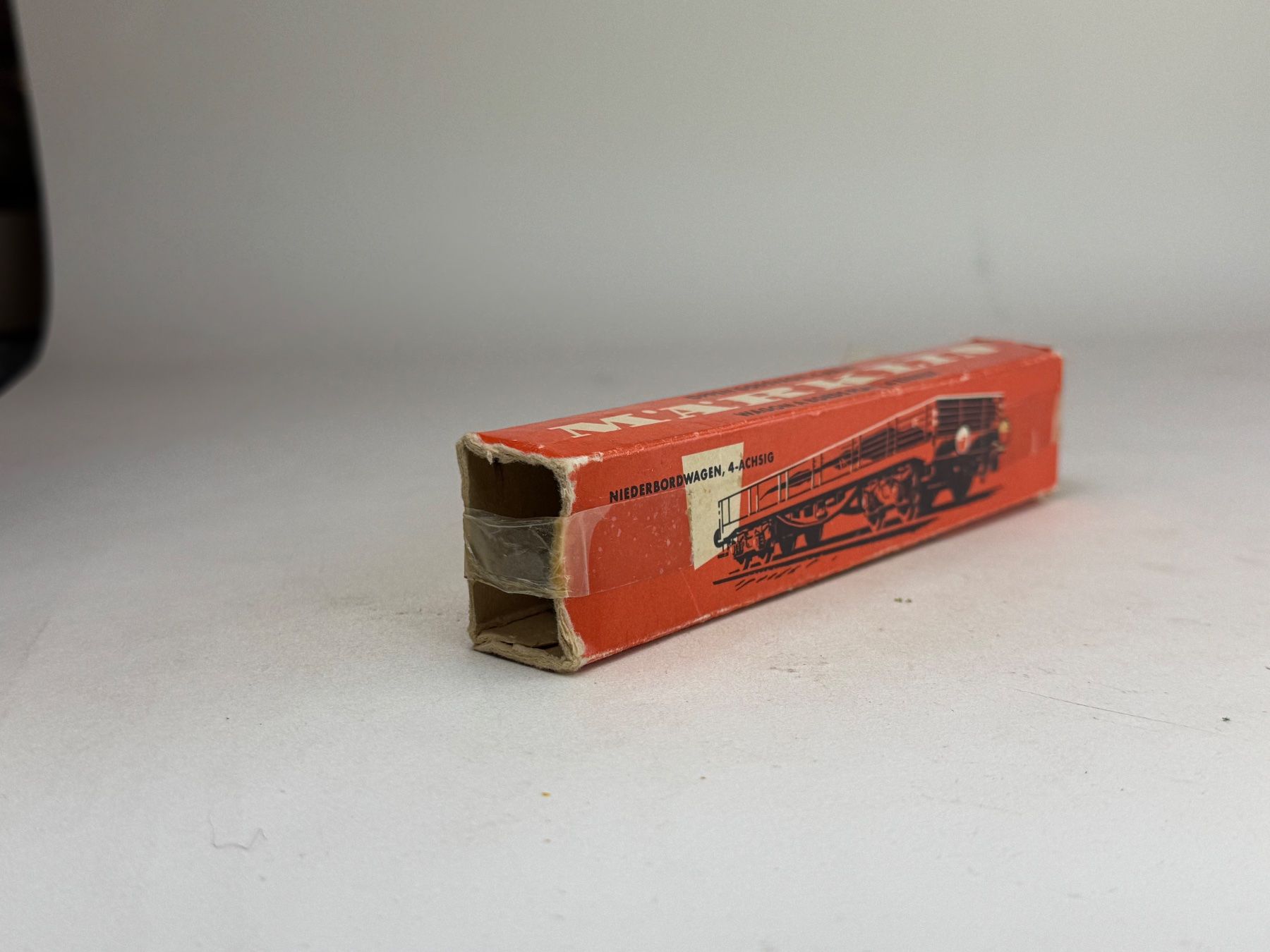 Märklin Modellini di ferrovie: EB-  Märklin 4 Achs Flachwagen – Usato da Elm venduto da Wikmtz 3