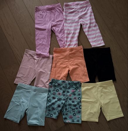 Lot de 8 shorts et leggings d'été fille 122/128