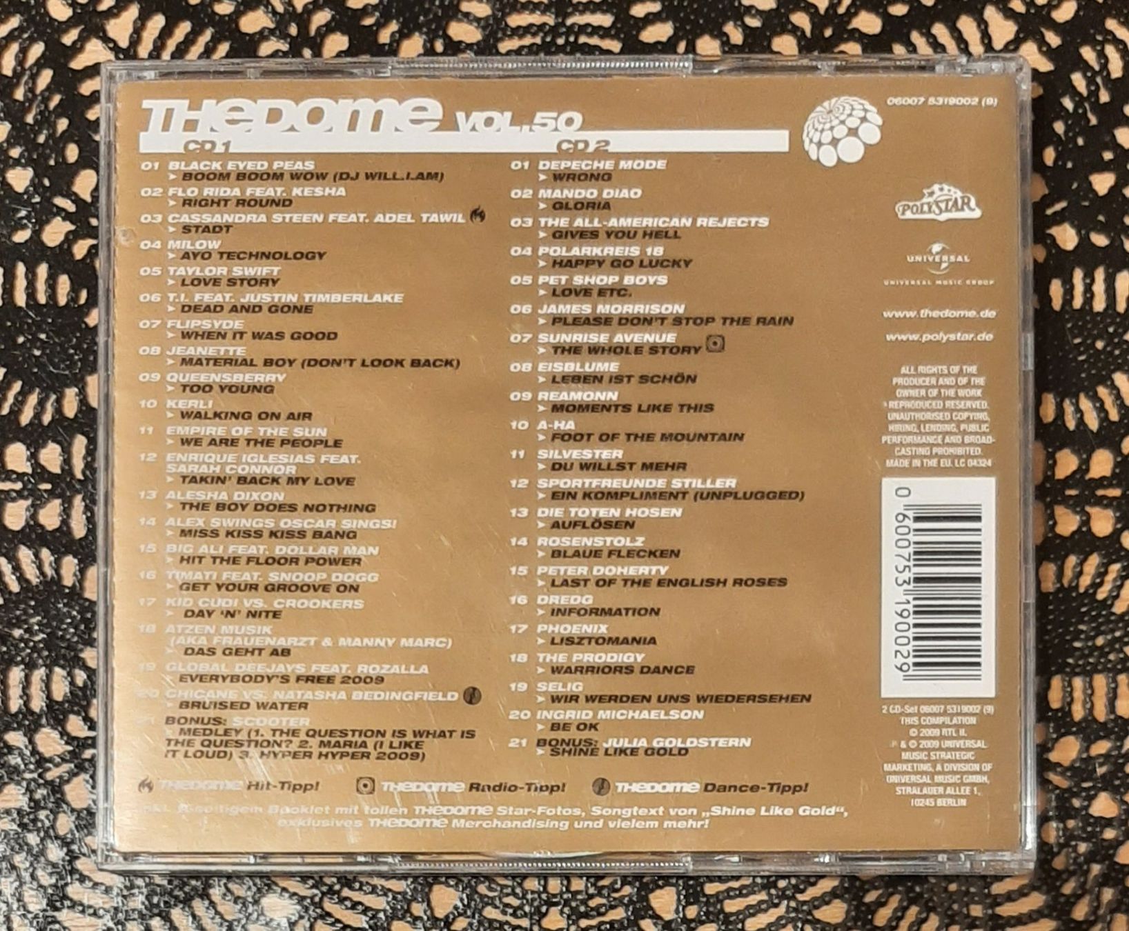 CD: The Dome Vol. 50, Doppel-CD 2009, Hit Compilation, Sampler – Usato da Amriswil venduto da Celini3 1