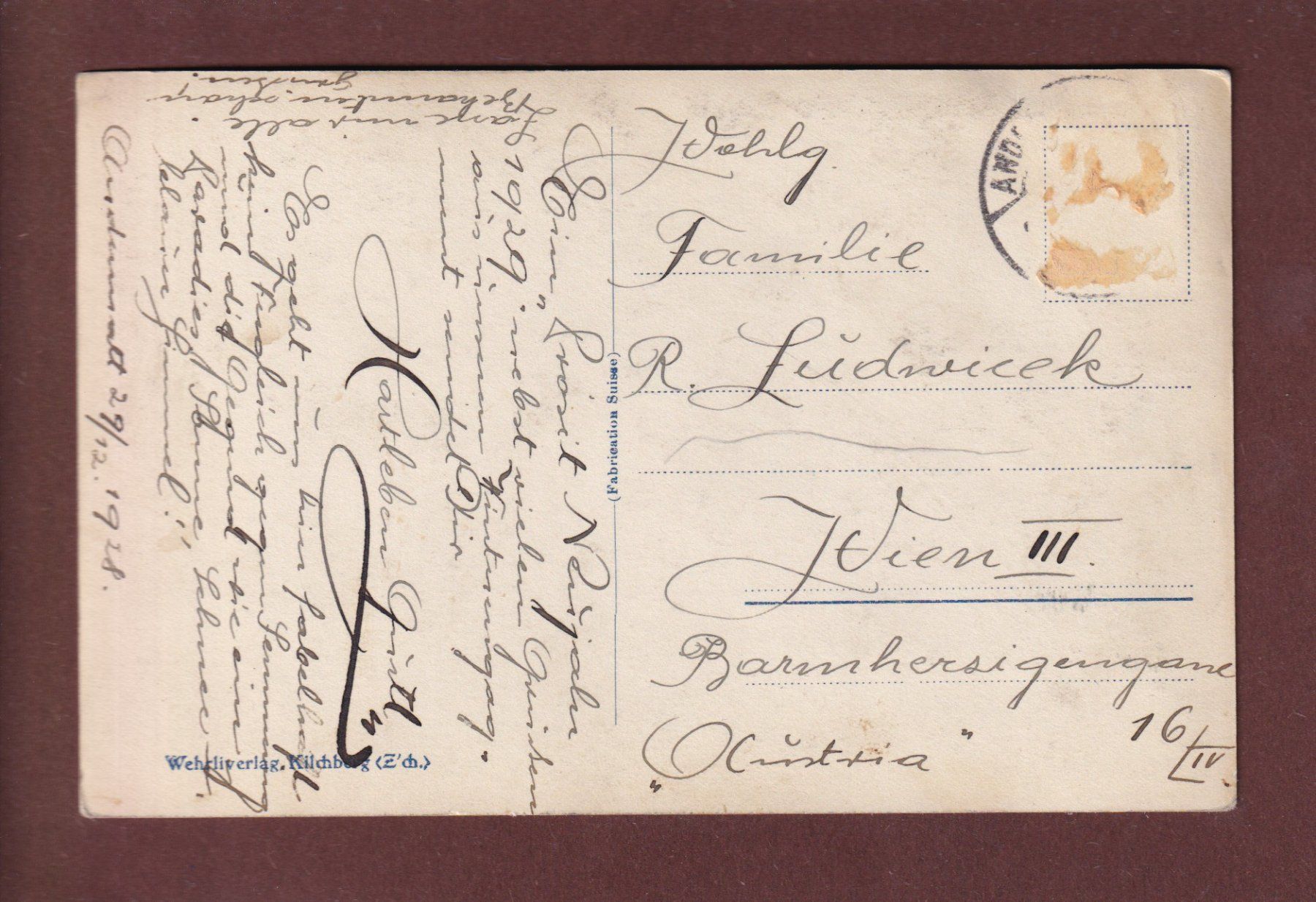 Cartoline postali: FURKA-OBERALP-BAHN - Andermatt - 1928 – Usato da Pully venduto da nicecards 1