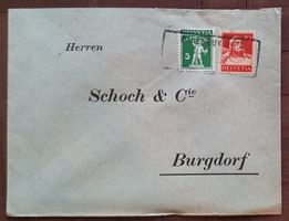 Brief mit Aushilfsstempel PALEZIEUX - GARE