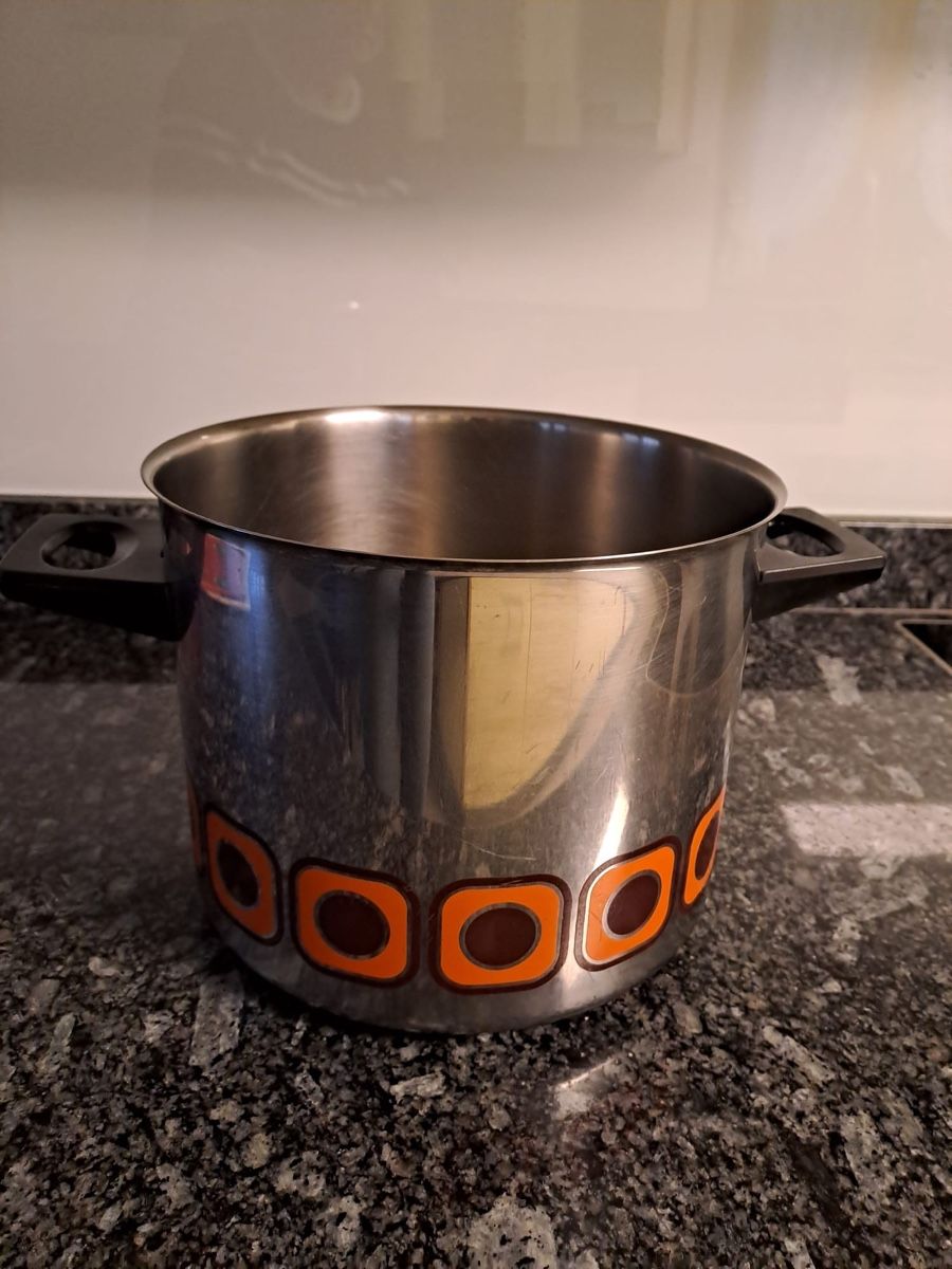 Pentole: Retro Kochtopf,  Design Topf, Orange – Usato da Bottenwil venduto da Guguseli014