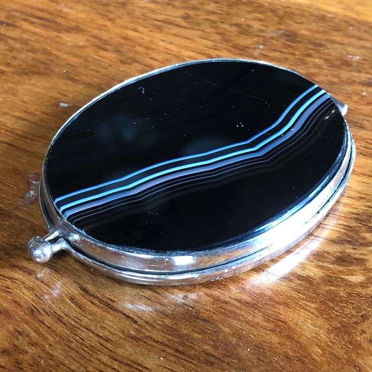 Draeger Taschenspiegel „Jolie Mama“ – Rund, 8,5x8 Cm, Mit Etui, Perfekt Für Handtasche & Unterwegs