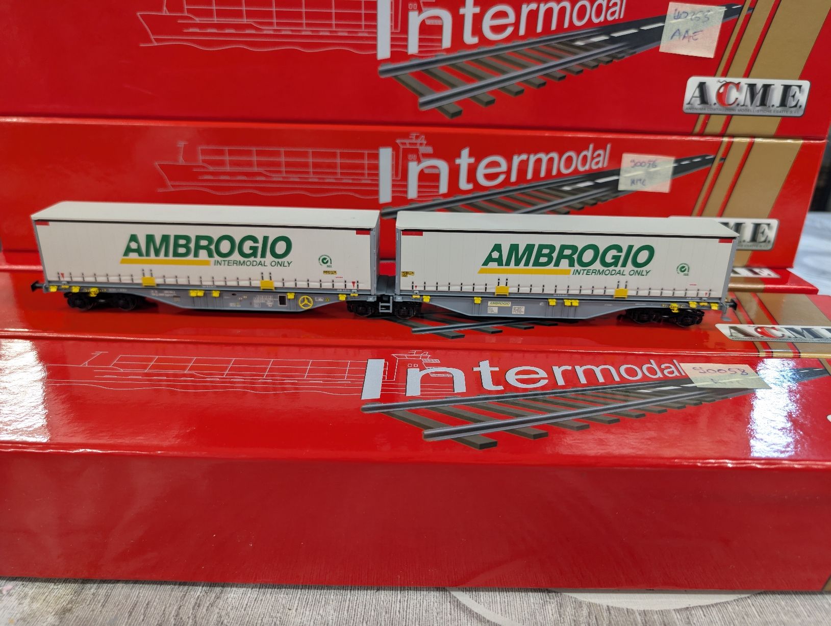 ACME Modellini di ferrovie: ACME 90058 Ambrogio containers Sggmrss  – Usato da Nods venduto da Dr-HAG