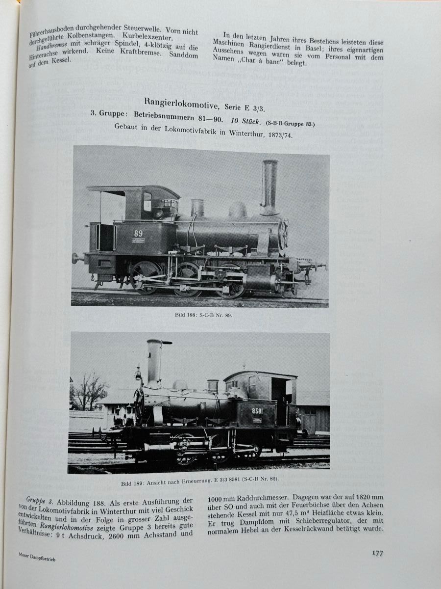 Bücher: Moser: Dampfbetrieb der Schweizerischen Eisenbahn 1847-1966 – Gebraucht aus Adliswil von buch_und_kunst 7