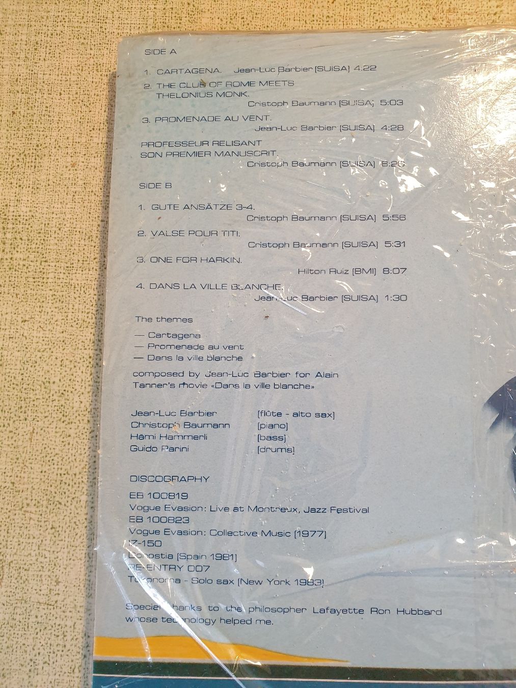 Dischi in vinile: Jean-Luc Barbier- Dans la Ville Blanche - – Nuovo (secondo la descrizione) da Viganello venduto da Priska.c 2