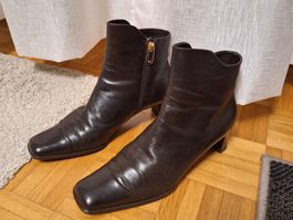 Braune Lederstiefeletten, Gr. 37, Made in Italy, Top!