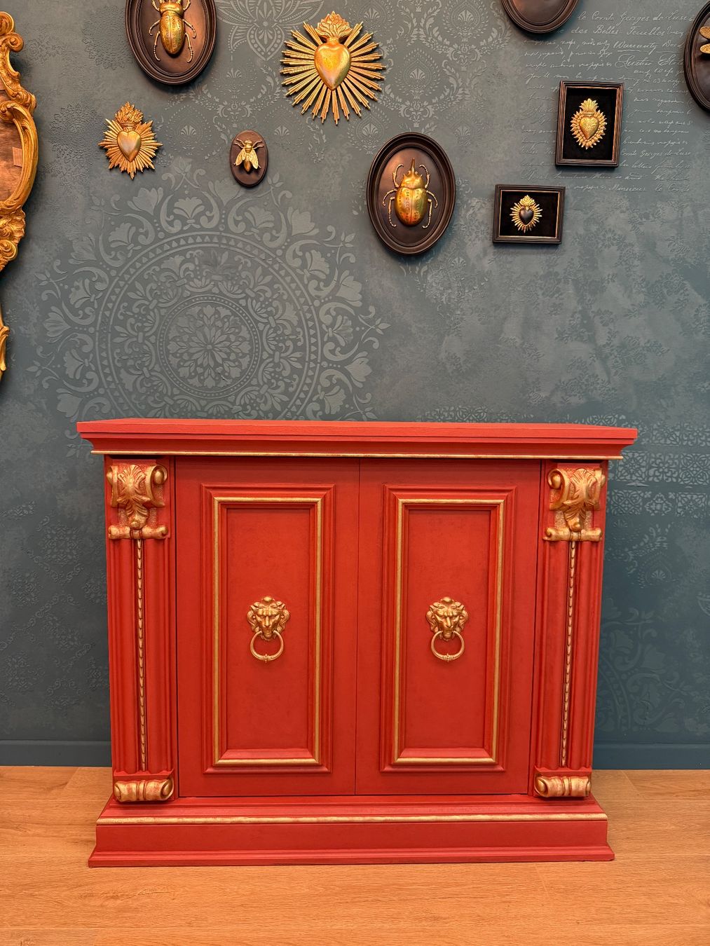 Cassettiere: Sideboard Buffet Löwenkopf Kommode Anrichte Retro Kommode – Usato da Brüttisellen venduto da Nice_For_You 5
