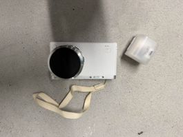 Digitalkamera Samsung NX Mini weiss mit Blitzgerät