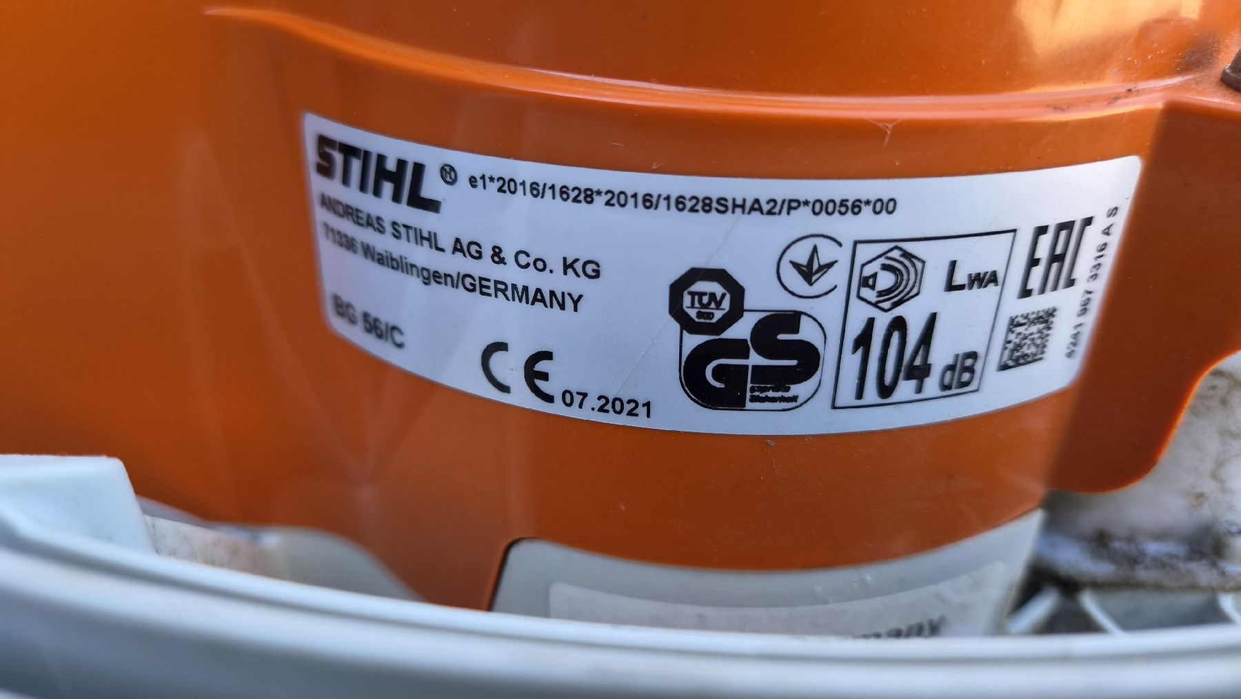 Stihl Soffiatori & Aspiratori per foglie: STIHL Laubbläser BG 56 – Usato da Amriswil venduto da MU8580 3
