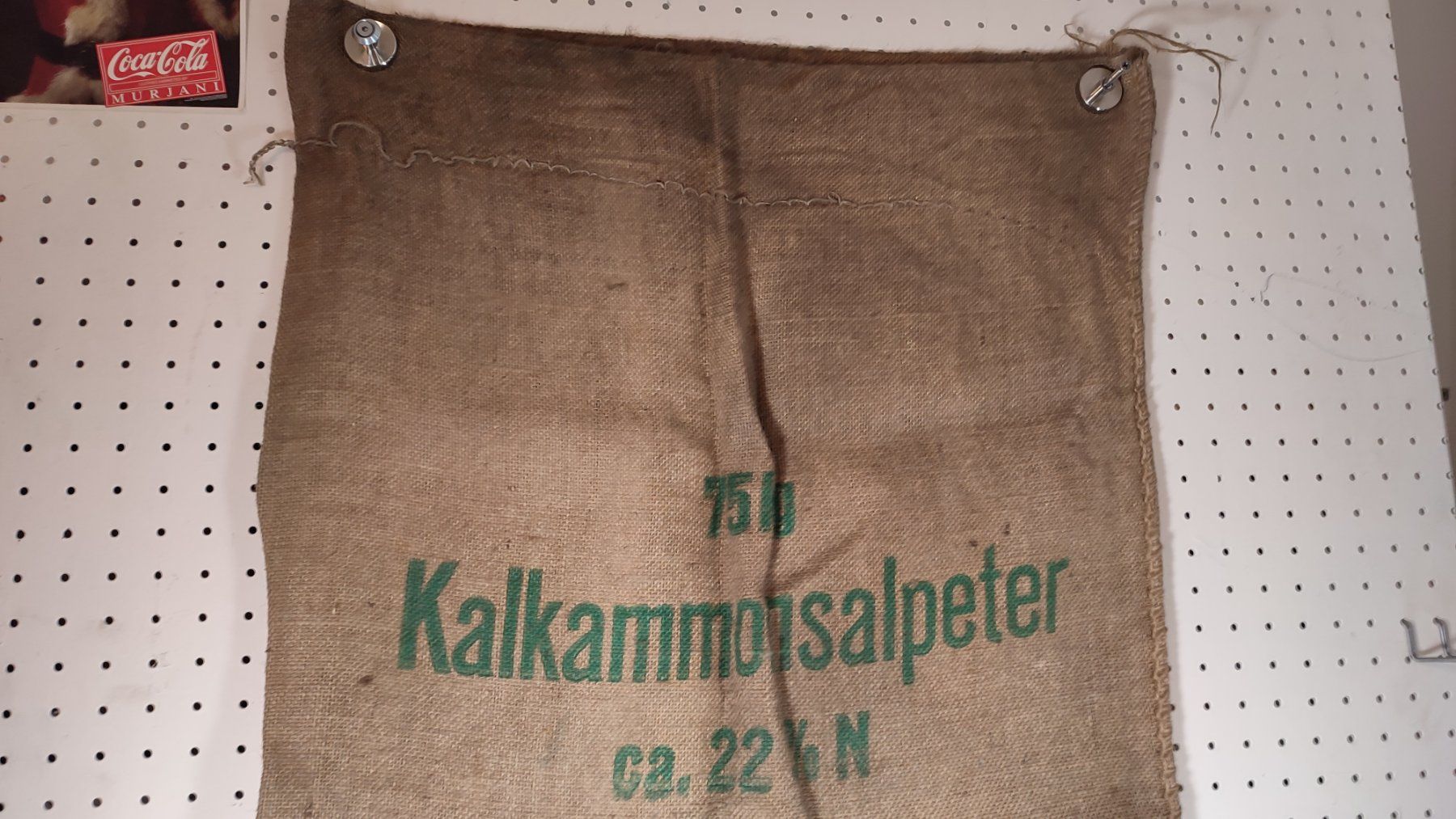 Tessuti: Wunderschöner alter Jutesack Nr 8 Kalkammonsalpeter – Usato da Gelterkinden venduto da MYSTOREFORYOU4460 1