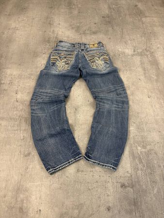 Vintage Rock Revival Straight Jeans (M)
