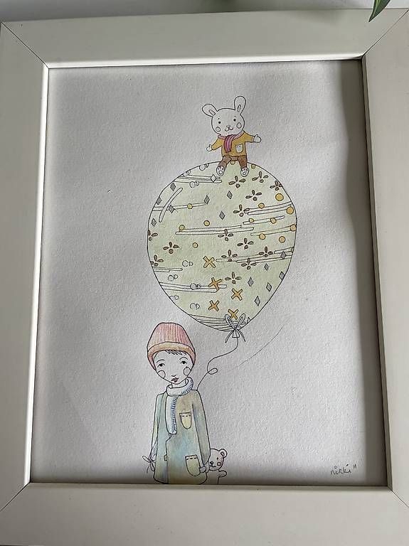 Foto & Immagini: Handgemaltes Bild für Kinderzimmer  – Usato da Dietlikon venduto da VintageStudioZurich